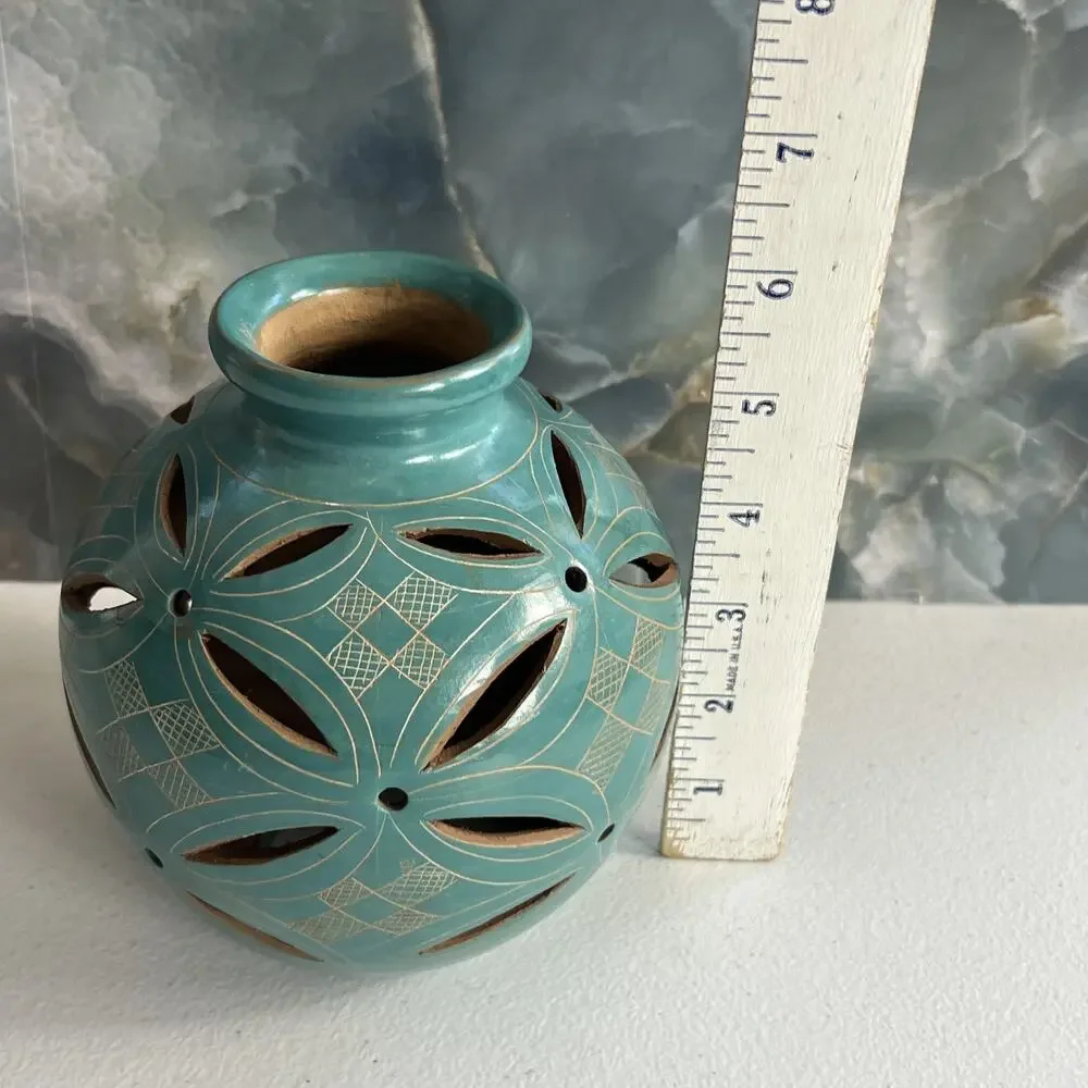 Artisan Tea Light Cover Pottery 5.75